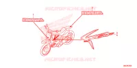 AUTOCOLLANTS pour Honda CRF 50 de 2014