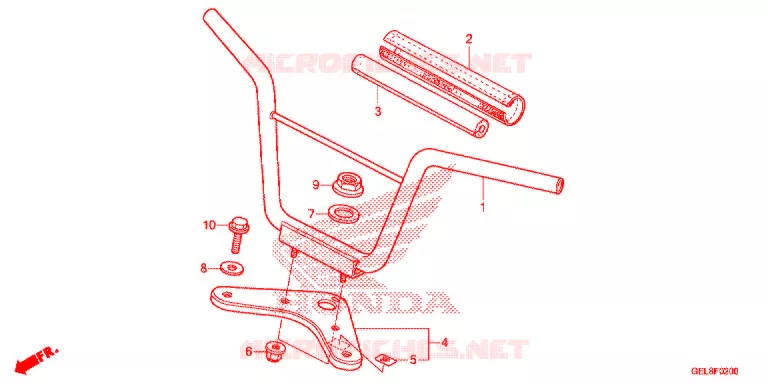 GUIDON - TE DE FOURCHE Honda MOTO 50 CRF 2014  CRF50FE