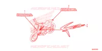 AUTOCOLLANTS pour Honda CRF 50 de 2017
