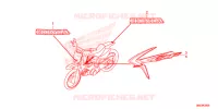 AUTOCOLLANTS pour Honda CRF 50 de 2017