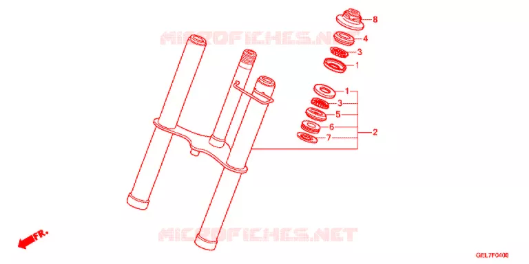 FOURCHE Honda MOTO 50 CRF 2017  CRF50FH
