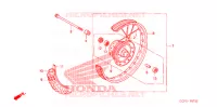 ROUE AVANT pour Honda CRF 70 de 2006