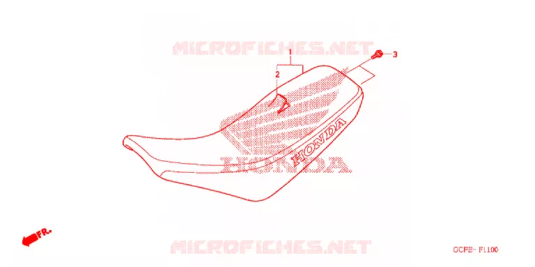 SELLE Honda MOTO 70 CRF 2006  CRF70F6