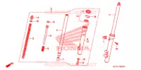 FOURCHE pour Honda CRF 70 de 2009
