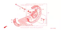 ROUE AVANT pour Honda CRF 70 de 2011