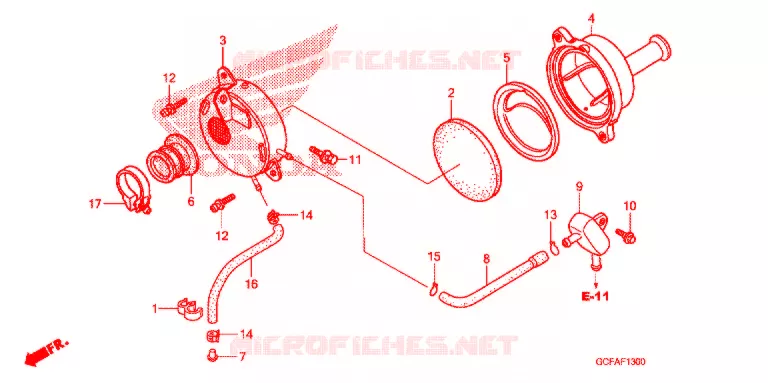 FILTRE A AIR Honda MOTO 50 CRF 2012  CRF70FC