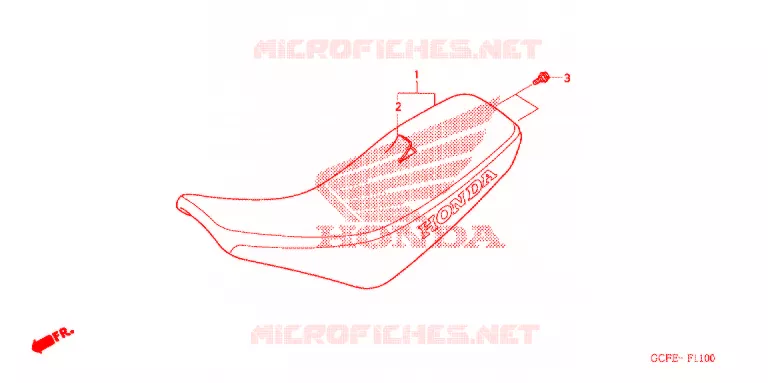 SELLE Honda MOTO 50 CRF 2012  CRF70FC