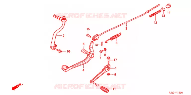 PEDALE Honda MOTO 80 CRF 2005  CRF80F5