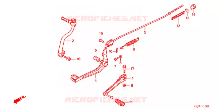PEDALE Honda MOTO 80 CRF 2006  CRF80F6