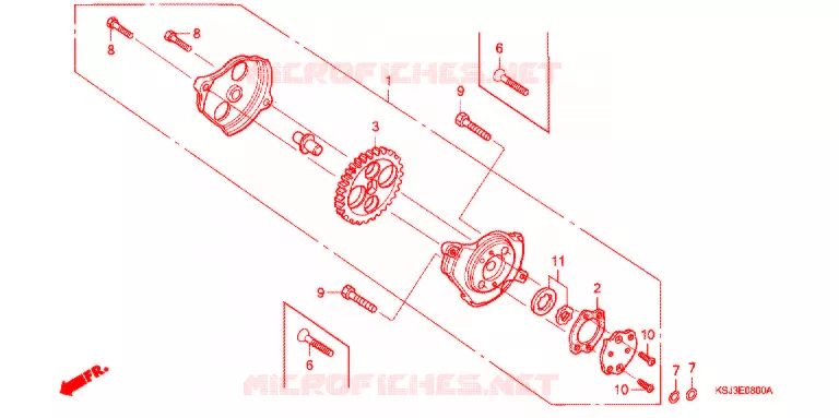 POMPE A HUILE Honda MOTO 80 CRF 2006  CRF80F6