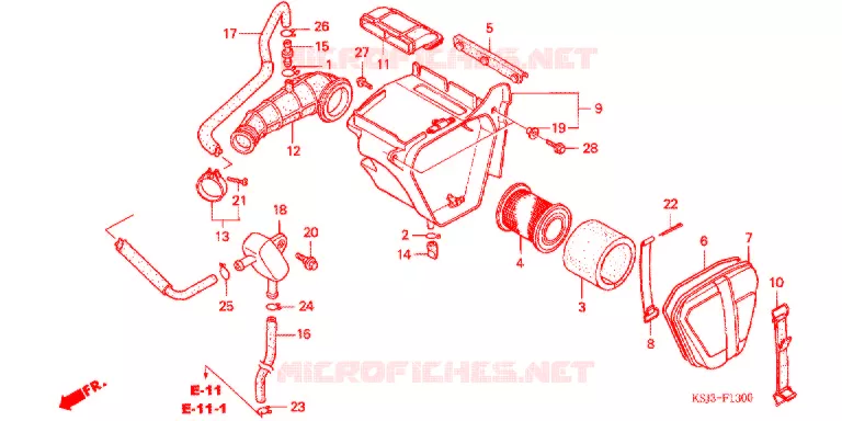 FILTRE A AIR Honda MOTO 80 CRF 2007  CRF80F7