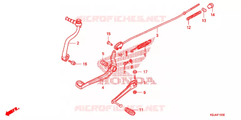 PEDALE Honda MOTO 80 CRF 2010  CRF80FA