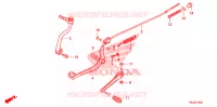 PEDALE pour Honda CRF 80 de 2011
