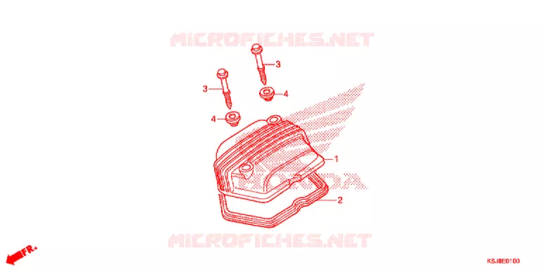 COUVRE CULASSE Honda MOTO 80 CRF 2012  CRF80FC