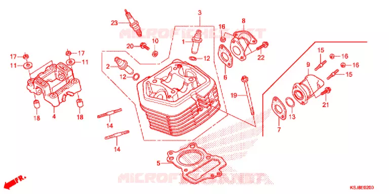 CULASSE Honda MOTO 80 CRF 2013  CRF80FD