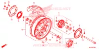 ROUE ARRIERE pour Honda CB 500 X ABS de 2017