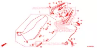 SELLE   POIGNEE ARRIERE pour Honda CB 500 X ABS de 2017