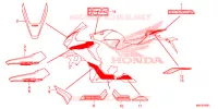 AUTOCOLLANTS (2) pour Honda CBR 1000 RR SP1 de 2017