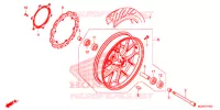ROUE AVANT pour Honda CBR 500 R ABS de 2017