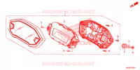 COMPTEUR pour Honda CBR 500 R de 2017