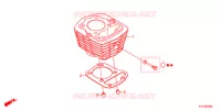 CYLINDRE pour Honda ACE 125 CASTED WHEELS, TYPE 2KE de 2017