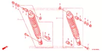 AMORTISSEUR ARRIERE pour Honda ACE 125 CASTED WHEELS, TYPE 5KE de 2017