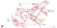 CADRE (1) pour Honda ACE 125 CASTED WHEELS, TYPE KE de 2017