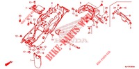 GARDE BOUE ARRIERE pour Honda AFRICA TWIN 1000 ABS RED de 2017