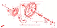 ROUE AVANT pour Honda CB 125 F de 2018