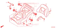SELLE pour Honda GL 1800 GOLD WING NAVI AIRBAG BLACK de 2014