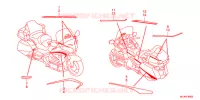 AUTOCOLLANTS pour Honda GL 1800 GOLD WING NAVI AIRBAG de 2015