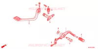 PEDALE pour Honda GL 1800 GOLD WING NAVI AIRBAG de 2015