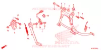 BEQUILLE pour Honda GL 1800 GOLD WING ABS NAVI AIR BAG RED de 2015