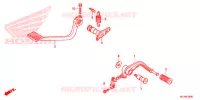 PEDALE pour Honda GL 1800 GOLD WING BASE, SILVER de 2016