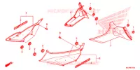 COUVERCLES LATERAUX pour Honda GL 1800 GOLD WING ABS NAVI RED de 2016