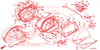 SACOCHE pour Honda GL 1800 GOLD WING BASE,  RED de 2016