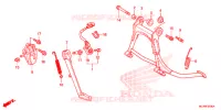 BEQUILLE pour Honda GL 1800 GOLD WING ABS NAVI RED de 2016