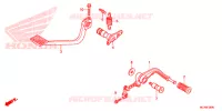 PEDALE pour Honda GL 1800 GOLD WING ABS NAVI RED de 2017