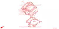 CYLINDRE pour Honda CB 300 POLICE BLUE LIGHT de 2016