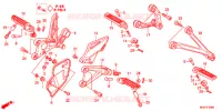 REPOSE PIED pour Honda CBR 1000 RR WHITE de 2012