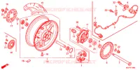 ROUE ARRIERE pour Honda CBR 1000 RR WHITE de 2012