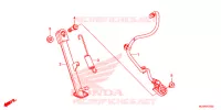 BEQUILLE LATERALE pour Honda CBR 500 R ABS de 2016