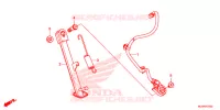 BEQUILLE LATERALE pour Honda CBR 500 R de 2016