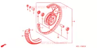 ROUE AVANT pour Honda CD 125 BENLY de 2002
