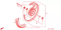 ROUE AVANT pour Honda CD 125 POST OFFICE de 2001