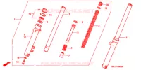 FOURCHE pour Honda MAGNA 50 de 1997