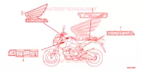 AUTOCOLLANTS pour Honda GROM 125 de 2017