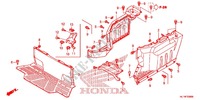 HABILLAGE CENTRAL pour Honda BIG RED 700 RED de 2010