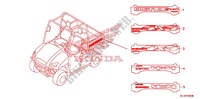 AUTOCOLLANTS pour Honda BIG RED 700 CAMO de 2011