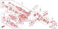 MOYEU   CARDAN ARRIERE pour Honda BIG RED 700 OLIVE de 2011